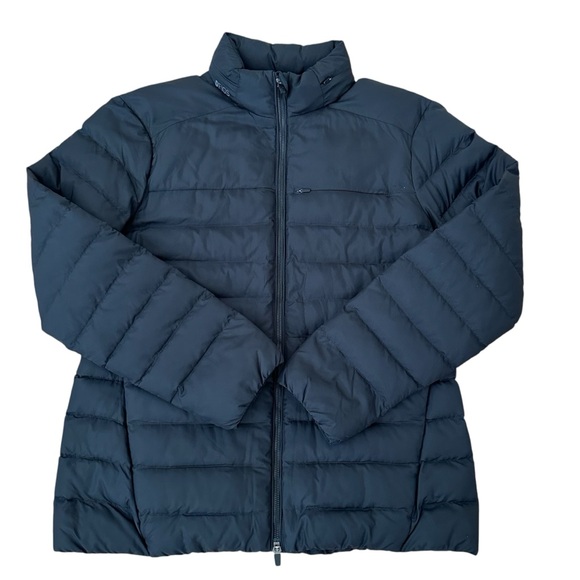 FIGS Women’s Black Zipper Front On Shift Puffer Hoodie Jacket Size XL NWT - Picture 5 of 9